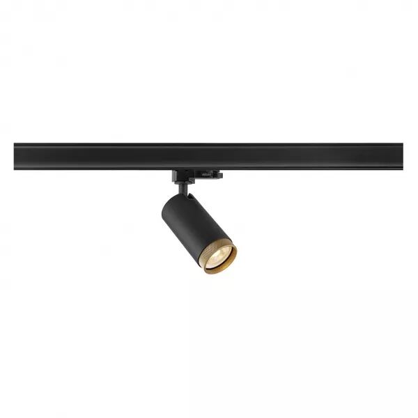 SLV - GRIP! L, spot rail 3 allumages, cylindrique, GU10, simple, 6W, noir/or (1008453)