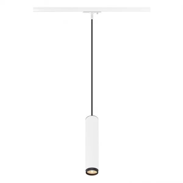 SLV - GRIP! L, suspension rail 1 allumage, GU10, L200 cm, simple, 6W, blanc/noir (1008469)