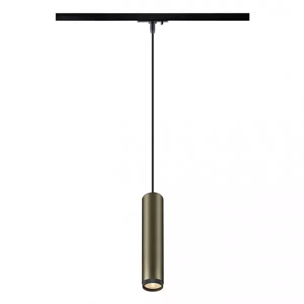 SLV - GRIP! L, suspension rail 1 allumage, GU10, L200 cm, simple, 6W, bronze/noir (1008472)