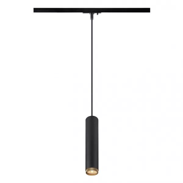 SLV - GRIP! L, suspension rail 1 allumage, GU10, L200 cm, simple, 6W, noir/or (1008471)
