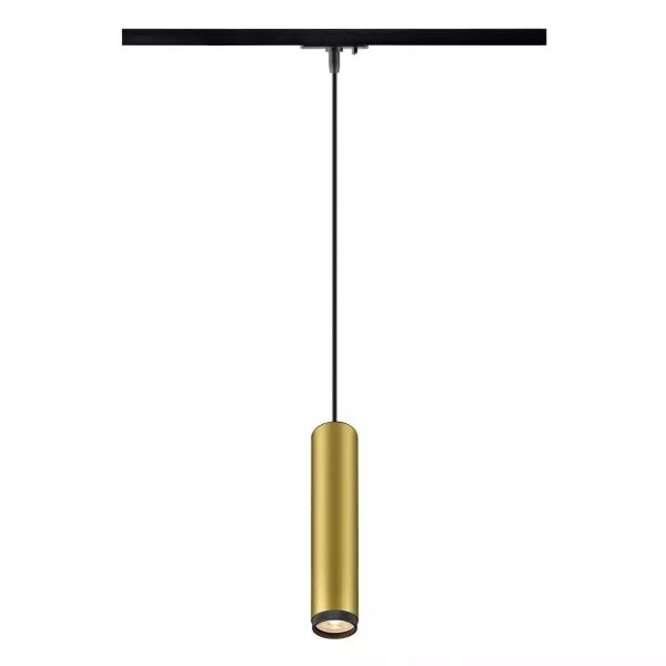 SLV - GRIP! L, suspension rail 1 allumage, GU10, L200 cm, simple, 6W, or/noir (1008473)