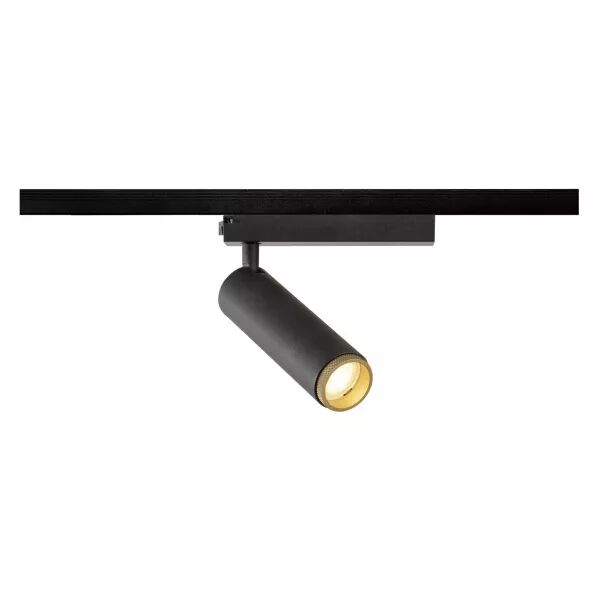 SLV - GRIP! M, spot rail 1 allumage, cylindrique, 2/3K, 15W,  PHASE, 42�, noir/or (1008432)