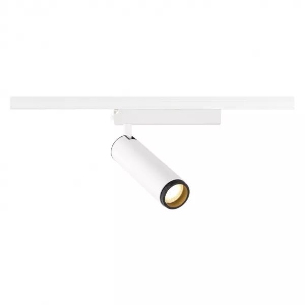 SLV - GRIP! M, spot rail 1 allumage, cylindrique, 2/3K, 15W, PHASE, 42�, blanc/noir (1008430)