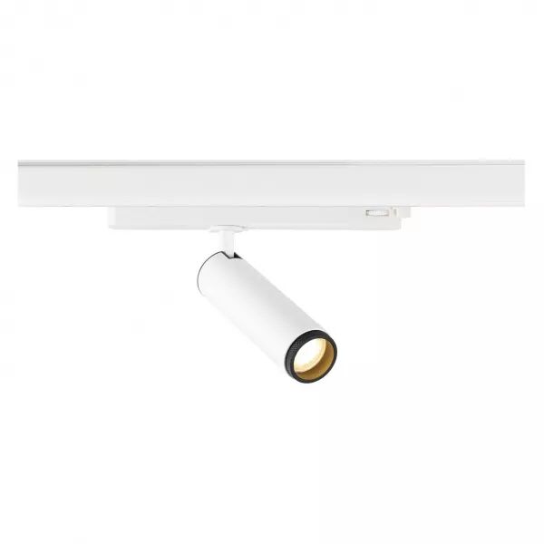 SLV - GRIP! M, spot rail 3 allumages, cylindrique, 2/3K, 15W, PHASE, 42�, blanc/noir (1008445)