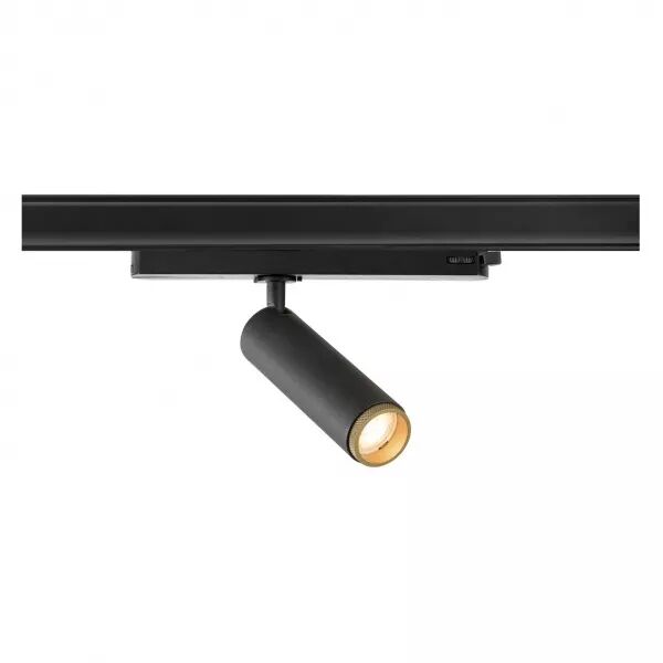 SLV - GRIP! M, spot rail 3 allumages, cylindrique, 2700 K, 20W, PHASE, 42�, noir/or (1008442)