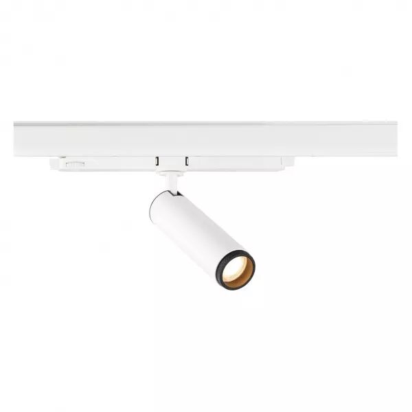 SLV - GRIP! M, spot rail 3 allumages, cylindrique, 2700K, 20W, DALI, 42�, blanc/noir (1008435)