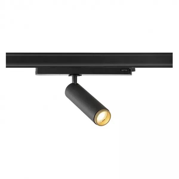 SLV - GRIP! M, spot rail 3 allumages, cylindrique, 3000 K, 20W, PHASE, 42�, noir/or (1008444)