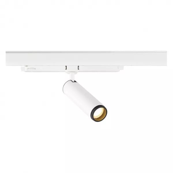 SLV - GRIP! M, spot rail 3 allumages, cylindrique, 3000K, 20W, DALI, 42�, blanc/noir (1008437)