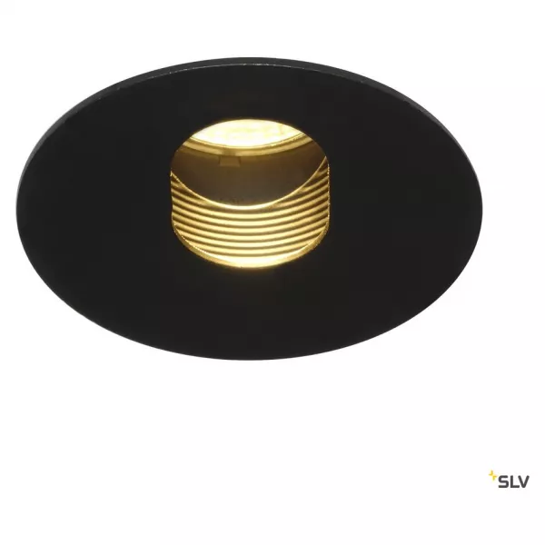 SLV - H-LIGHT, spot encastr�, noir, COB LED 12W 2700K, ouverture oblong (114490)