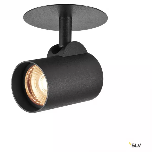 SLV - HELIA, encastr� de plafond ou mural int�rieur, noir, LED, 9W, 3000K (156530)
