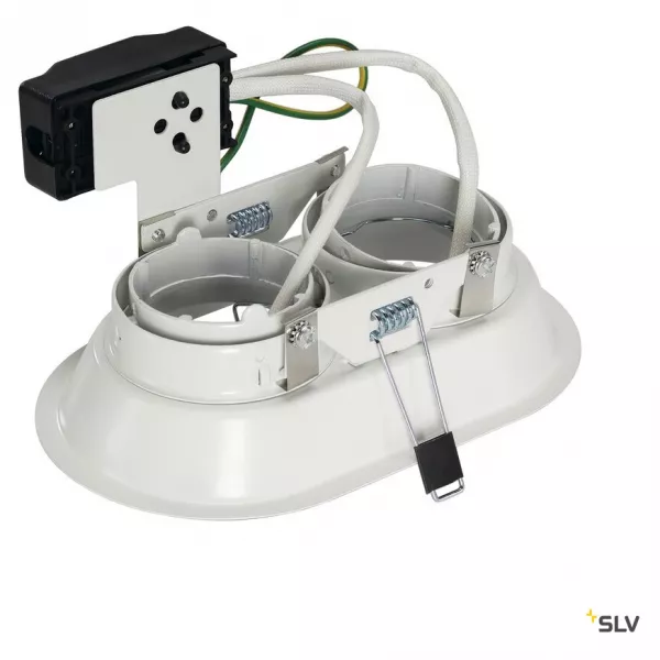 SLV - HORN, spot encastr� int�rieur, double, blanc mat, GU10/QPAR51, 2x 50W max (113111)