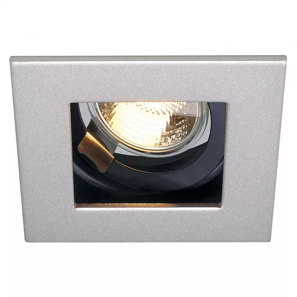 SLV - INDI REC, encastr� de plafond int�rieur, alu bross�, GU10/QPAR51, 20W max (112474)