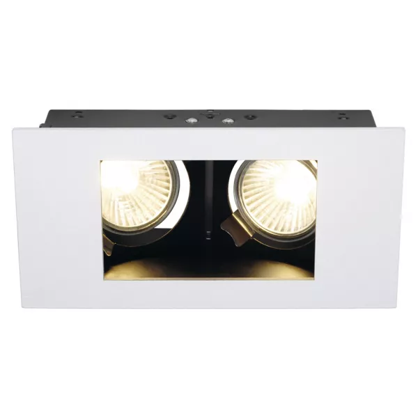 SLV - INDI REC 2S encastr�, rectangulaire, blanc, GU10, orientable (112431)
