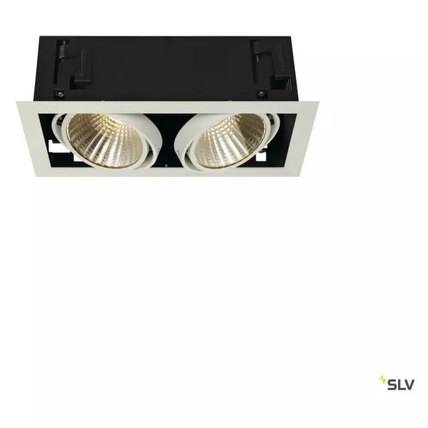 SLV - KADUX, encastr� carr�, 2 LED XL, blanc, 54W 3000K, 30�, alim incluse (115741)