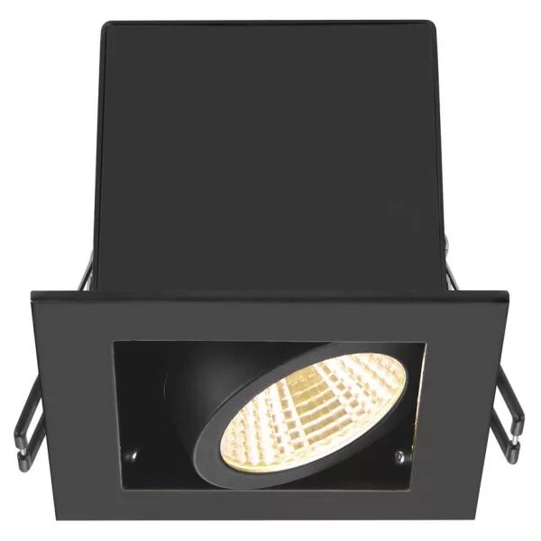 SLV - KADUX, encastr� downlight, simple, 3000 K, 38�, IP 20, carr�, noir (1007551)