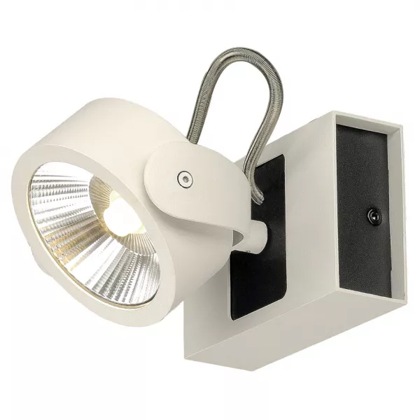 SLV - KALU, 1 spot, LED applique et plafonnier, noir/blanc, 10W 3000K (147601)