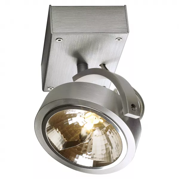 SLV - KALU, 1 spot, QRB111 applique et plafonnier, alu bross�, max 50W (147256)