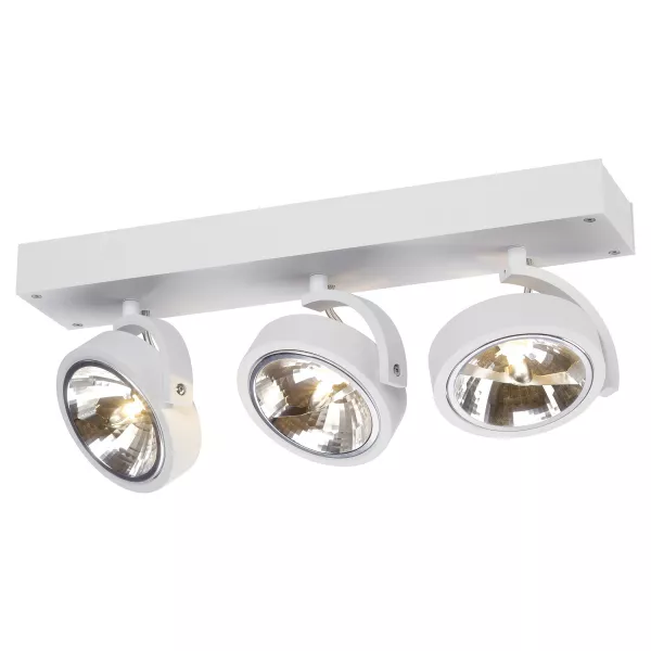 SLV - KALU, 3 spots, QRB111 applique et plafonnier, blanc mat, max 3x 50W (147271)