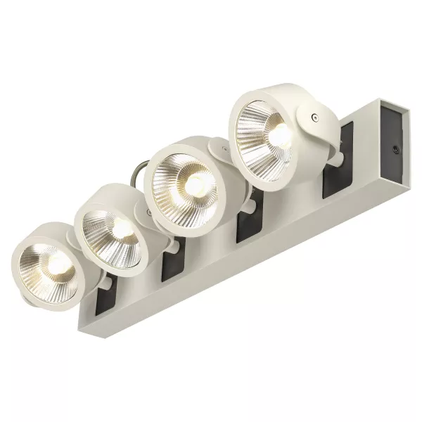 SLV - KALU, applique/plafonnier, blanc/noir, quad, LED 60W, 3000K, 60� (1000134)