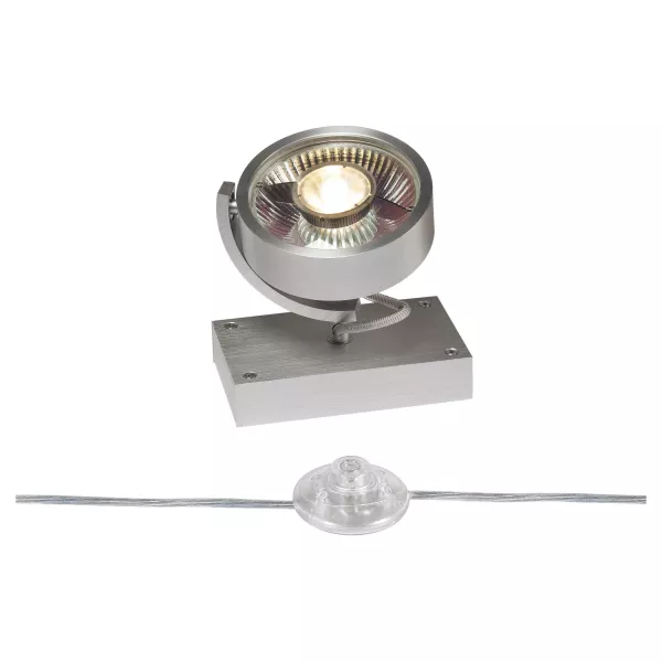 SLV - KALU, lampe � poser int�rieure, simple, alu bross�, GU10/QPAR111, 20W max (1000724)
