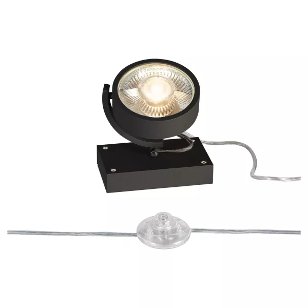 SLV - KALU, lampe � poser int�rieure, simple, noir, GU10/QPAR111, 20W max (1000722)