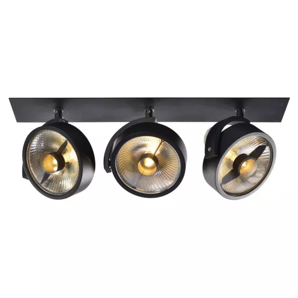 SLV - KALU 3 ES111 encastr�, noir, max 3x75W (113370)