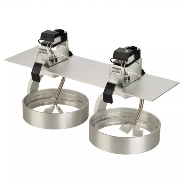 SLV - KALU ENCASTRE 2, alu bross�, 2x QRB111, max 2x 50W (113416)