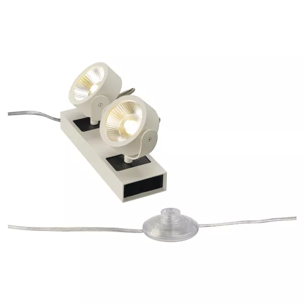 SLV - KALU LED 2 Lampe � poser, blanc/noir, 34W, 3000K, 24� (1000126)