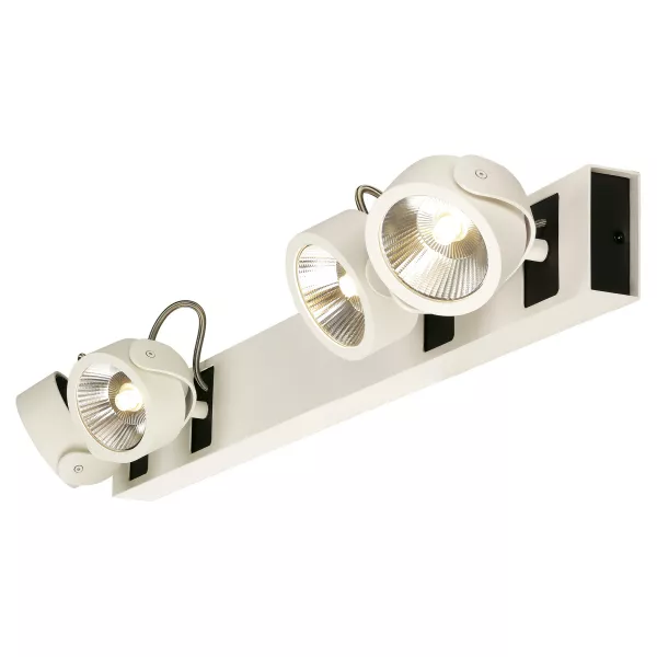 SLV - KALU LED 4 applique/plafonnier, long, blanc/noir, LED 60W, 3000K, 24� (1000122)
