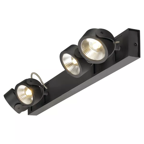 SLV - KALU LED 4 applique/plafonnier, long, noir, LED 60W, 3000K, 24� (1000121)