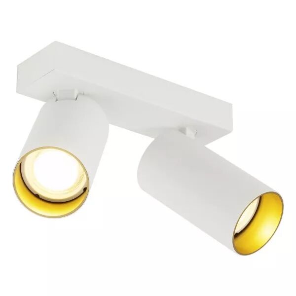 SLV - KAMI, plafonnier, int�rieur, double, 10W, GU10, blanc/or (1007722)