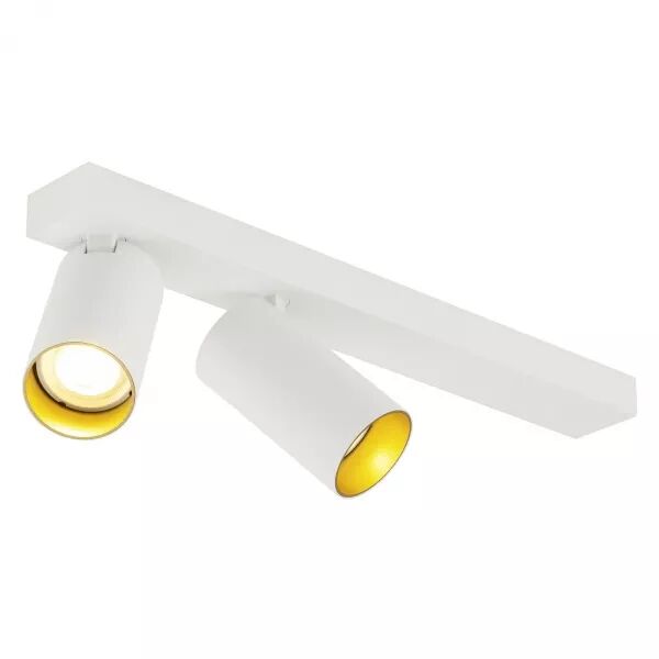 SLV - KAMI, plafonnier, int�rieur, double, long, 10W, GU10, blanc/or (1007728)