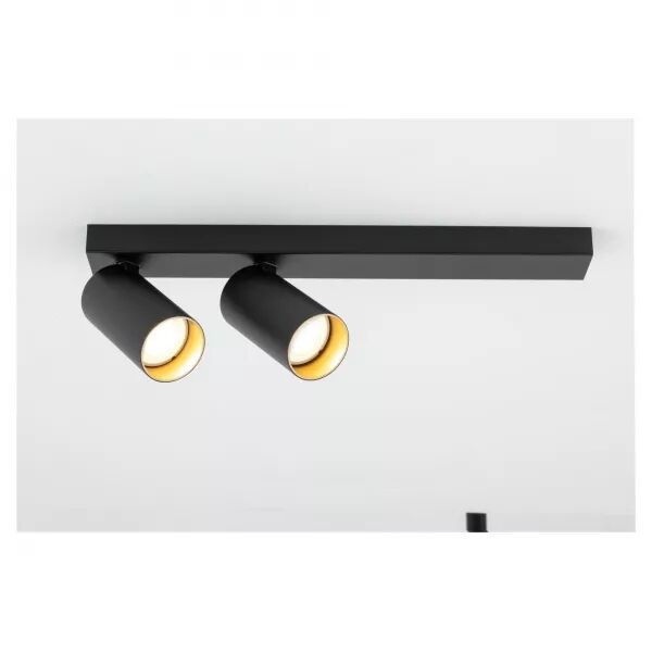 SLV - KAMI, plafonnier, int�rieur, double, long, 10W, GU10, noir/or (1007729)