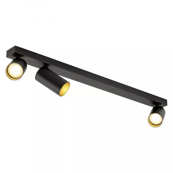 SLV - KAMI, plafonnier, int�rieur, triple, long, 10W, GU10, noir/or (1007735)