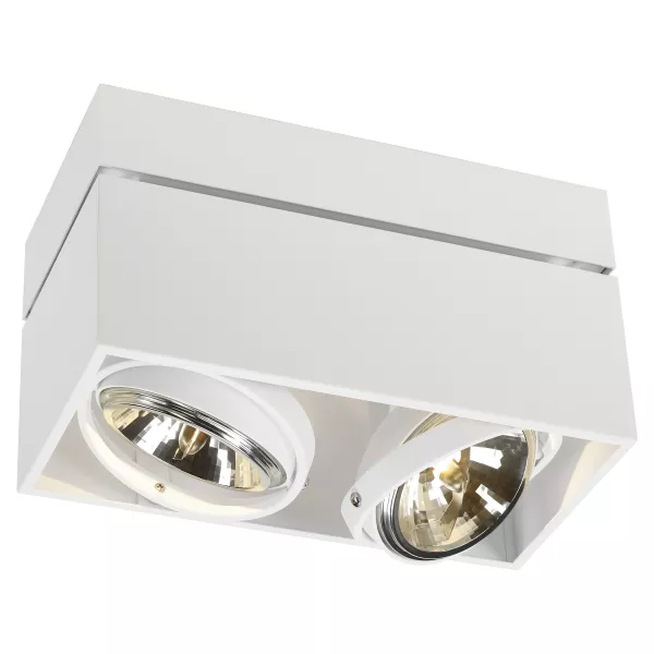 SLV - KARDAMOD, QRB111 plafonnier, rectangulaire, blanc, max. 2x50W (117131)