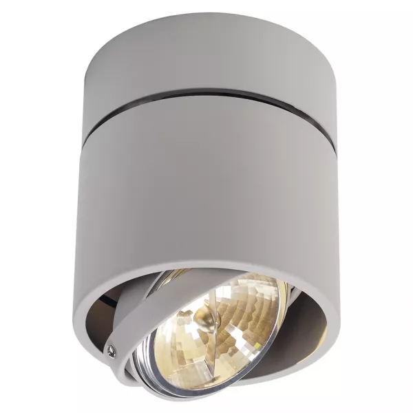 SLV - KARDAMOD, ROND SIMPLE QRB111 plafonnier, gris argent, max 50W (117174)