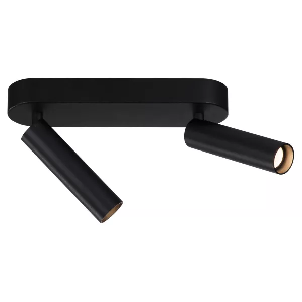 SLV - KARPO, 2 spots LED, applique plafonnier rond, noir, 2x7,5W, 3000K, vari (152350)