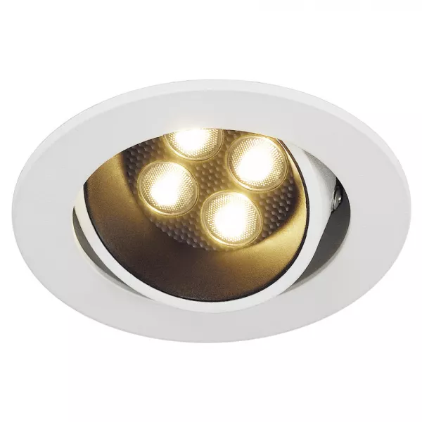 SLV - KIT TRITON 4, encastr�, rond, blanc mat, 4x3W LED 3000K, 12� (113781)