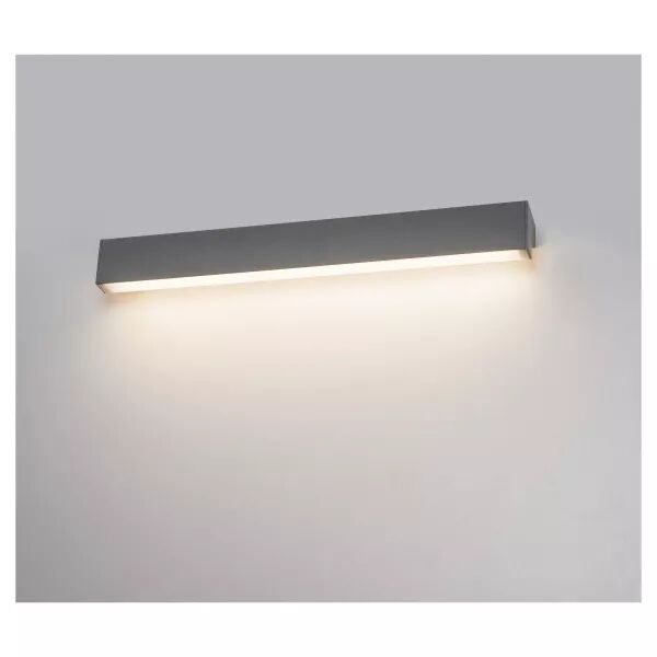 SLV - L-LINE 60, applique int�rieure, gris, LED, 10W, 3000K, IP44 (1001301)