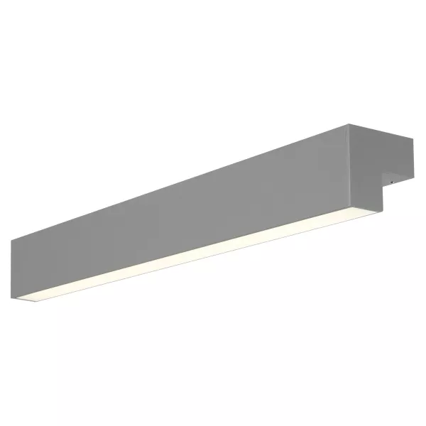 SLV - L-LINE 60 LED, applique, IP44, 3000K, 700lm, gris (157435)