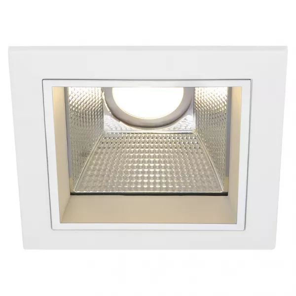 SLV - LED DOWNLIGHT PRO S, carr�, blanc, 12W, module LED Disk 800lm, 2700K i (162421)