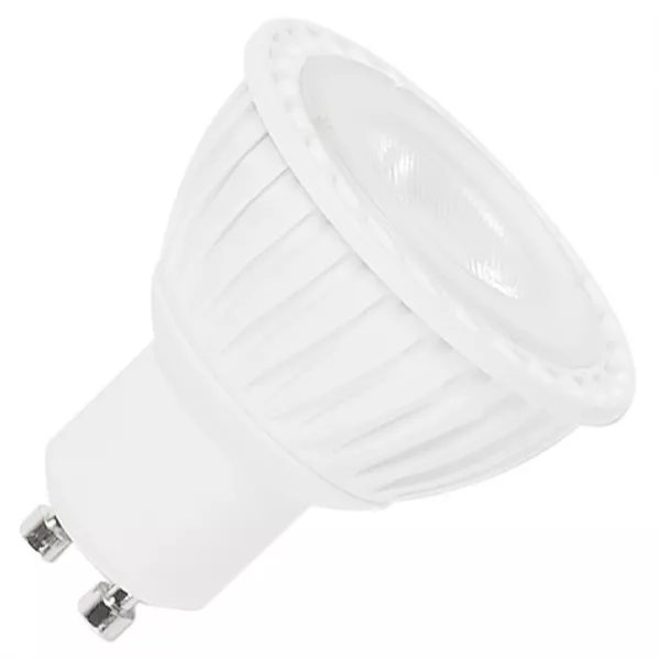 SLV - LED GU10, 4,3W SMD LED, 3000K, 40�, non variable, blanc (551293)