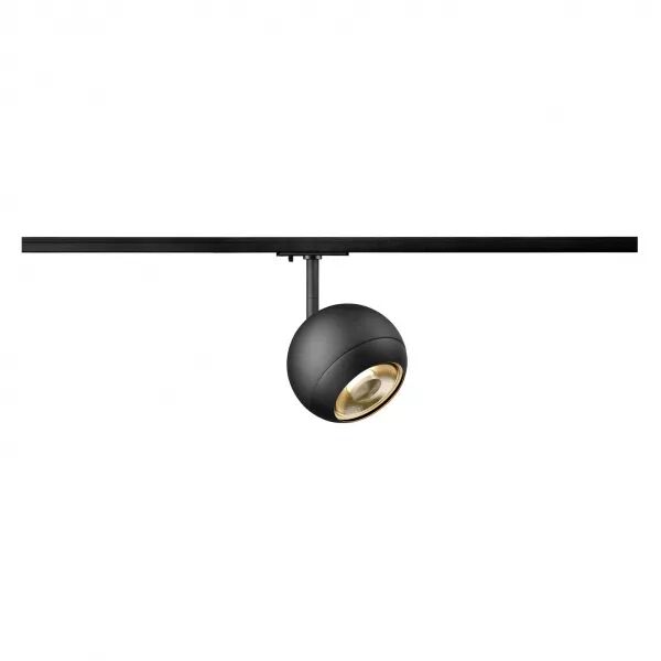 SLV - LIGHT EYE� 150, spot pour rail 1 allumage, int�rieur, rond, GU10, 13W, noir mat (1008182)