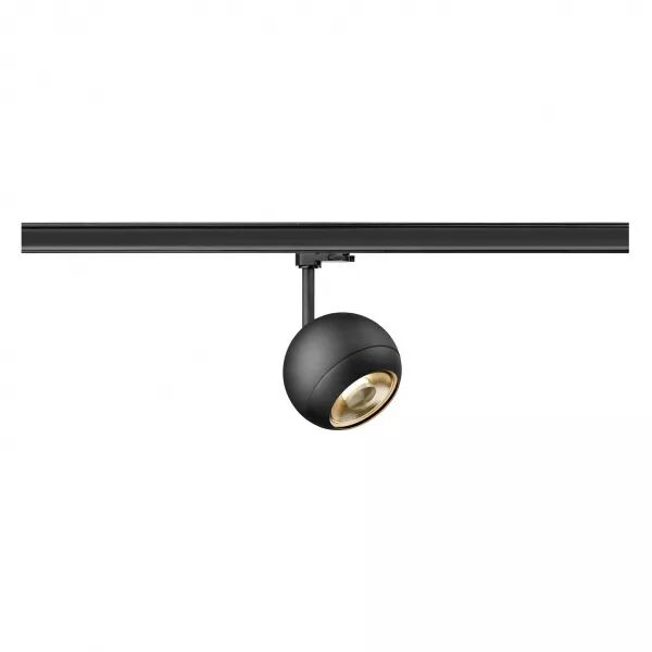 SLV - LIGHT EYE� 150, spot rail 3 allumages, int�rieur, rond, GU10, 13W, noir mat (1008184)