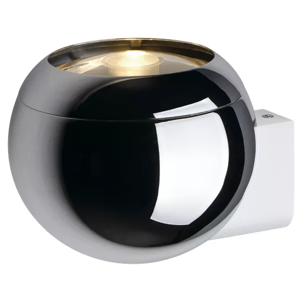 SLV - LIGHT EYE� BALL applique, chrome/blanche, GU10, max 75W (149031)