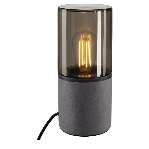 SLV - LISENNE, lampe � poser ronde, E27, max 23W, basalte (155702)