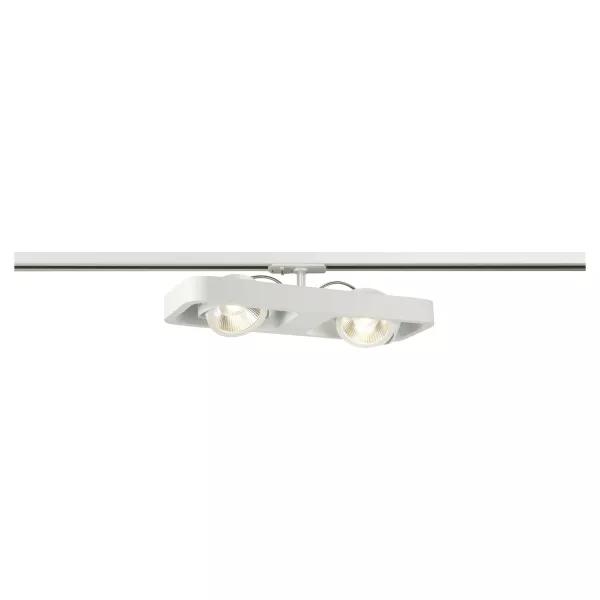 SLV - LYNAH LED, spot double, blanc, LED 32W 3000K, 24�, adaptateur rail 1 a (1000407)