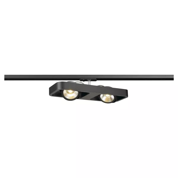 SLV - LYNAH LED, spot double, noir, LED 32W 3000K, 24�, adaptateur rail 1 al (1000406)