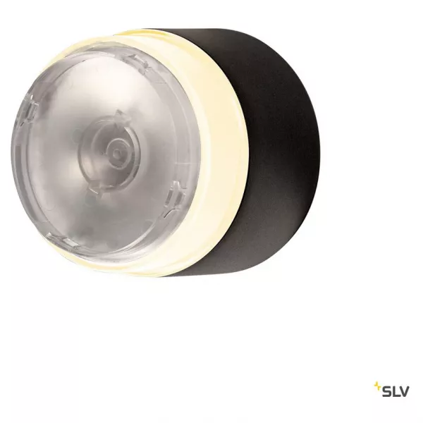 SLV - MANA, applique int�rieure, rond, anthracite, LED, 15W, 2700/3000K, interrupteur (1004657)