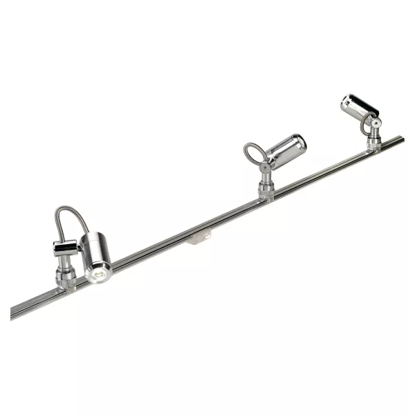 SLV - MINI ALU TRACK, clips de montage, clairs, 10 pi�ces (186530)
